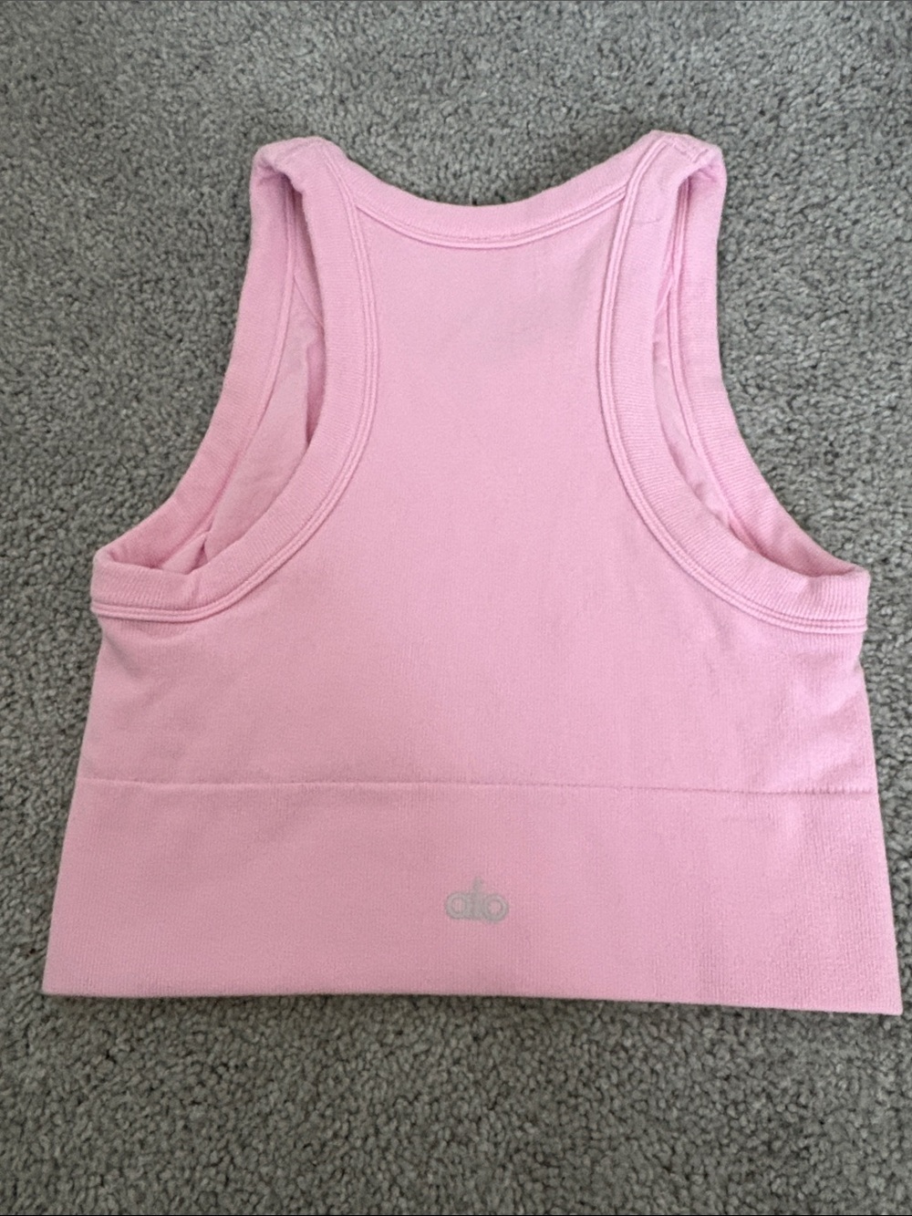ALO Yoga Pink Racerback Crop Top
